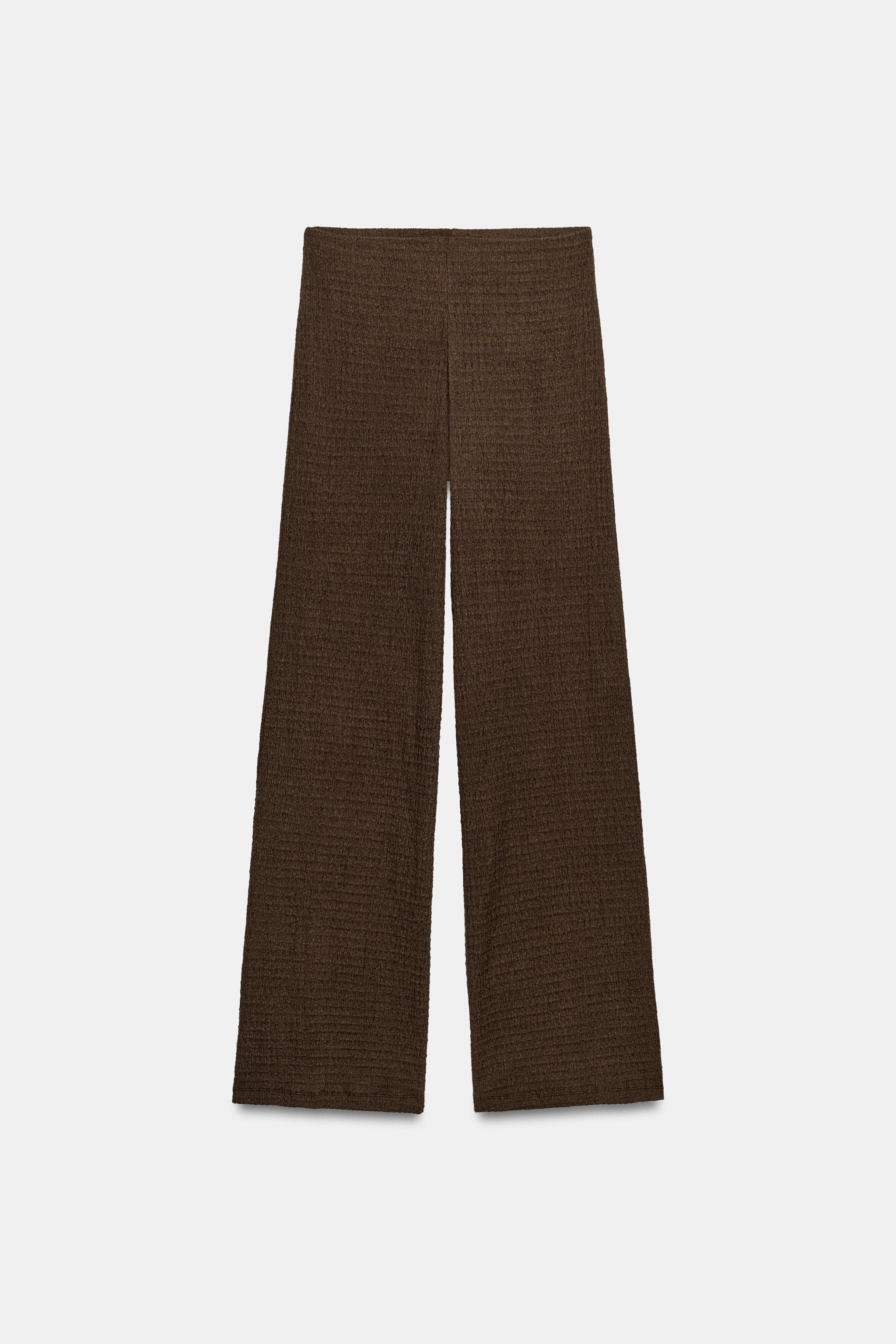 PANTALON DROIT TEXTURÉ